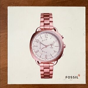 NWT Fossil Q Hybrid Pink Watch